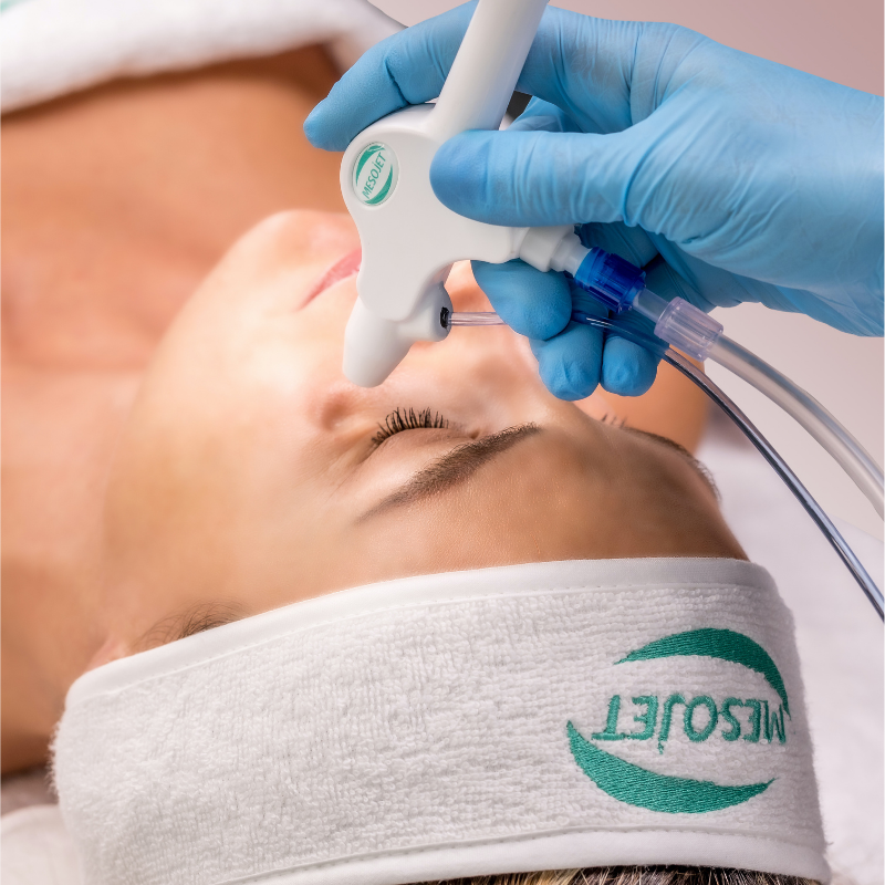 The new MesoJet Premium HandPiece can be used very closed to the eyes